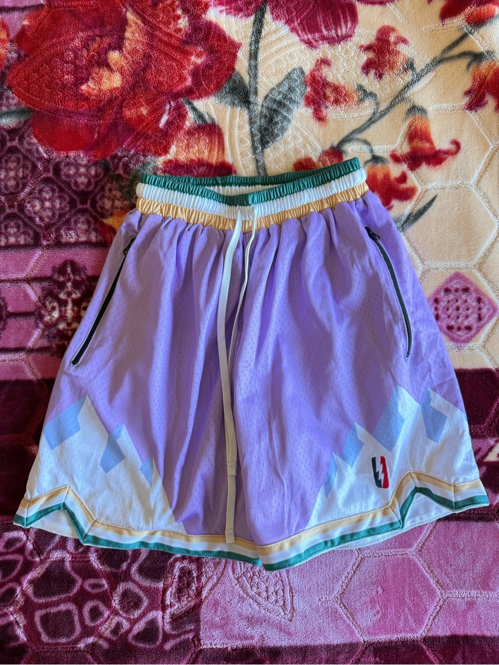 Collect And Select Utah Jazz Inspired Shorts Size Small